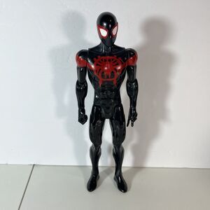 Marvel Spider-Man Miles Morales Black Suit Action Figure 12” Hasbro Titan Hero